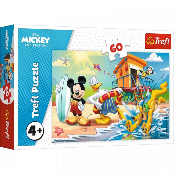 Puzzle Mickey Mouse na pláži
