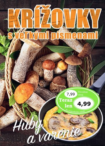 Krížovky s veľkými písmenami Huby a varenie