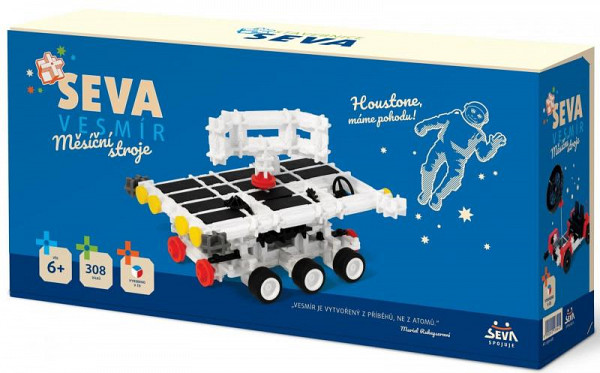 Stavebnice SEVA Vesmír Měsíční stroje plast 308 ks
