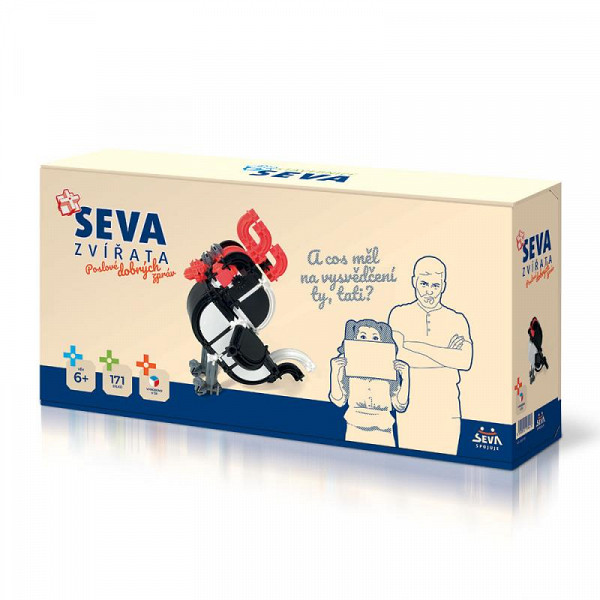 Stavebnice SEVA Zvířata Poslové dobrých zpráv plast 171 ks