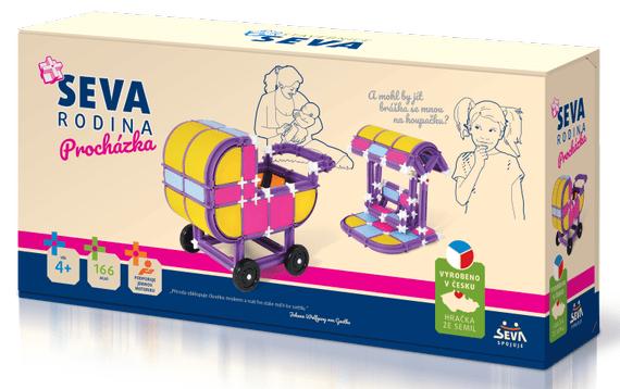 Stavebnice SEVA Rodina Procházka plast 166 ks