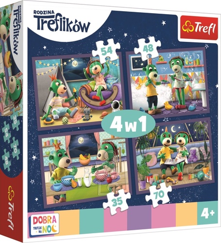 Puzzle Dobrou noc, Treflíci Večerní rituály 4v1