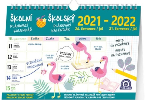 Školní plánovací kalendář s háčkem 2022