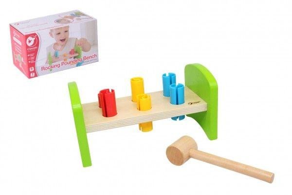 Zatloukačka s kladívkem dřevo/plast v krabici