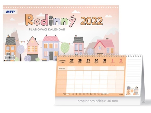 Rodinný plánovací 2022 - stolní kalendář