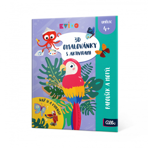 Kvído 3D omalovánky