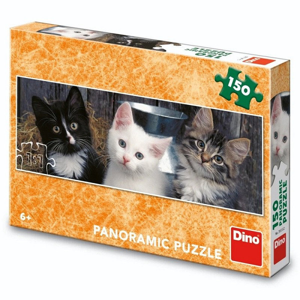 Puzzle 150 Tří koťátka panoramic