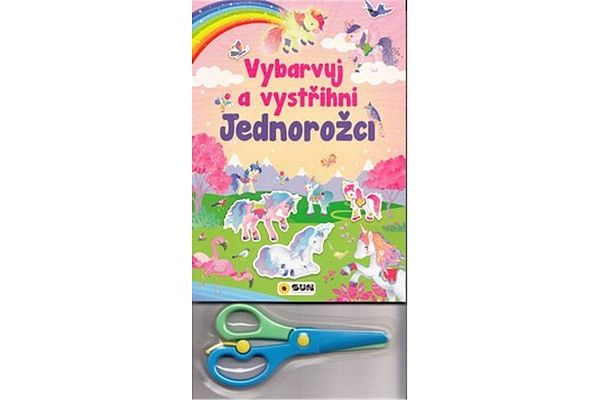 Vybarvuj a Vystřihni Jednorožci (růžová)