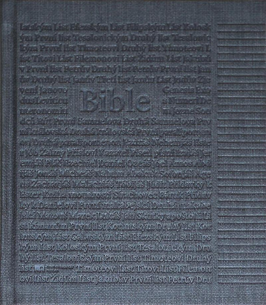 Poznámková Bible antracitová