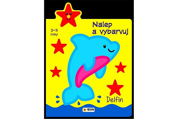 Delfín 2-3 roky: Nalep a vybarvuj