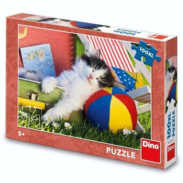 Puzzle 100XL Kotě odpočívá