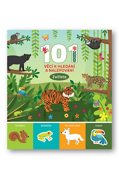 101 věcí k hledání a nalepování Zvířata