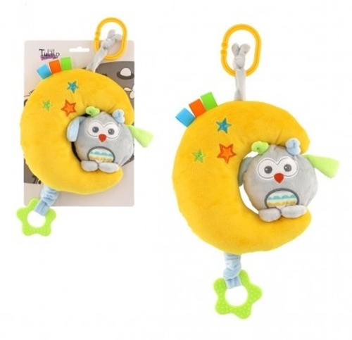 Měsíc se sovou plyš závěs na postýlku