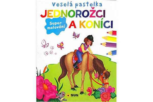 Veselá pastelka Jednorožci a konici
