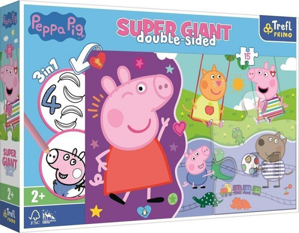 Oboustranné puzzle Prasátko Peppa SUPER GIANT