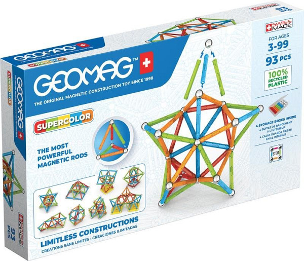 Stavebnice Geomag Supercolor panels 93 pcs