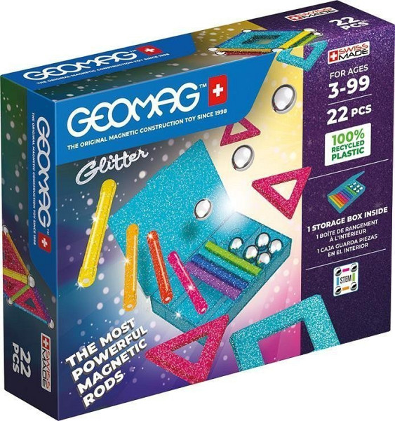 Stavebnice Geomag Glitter 22 pcs