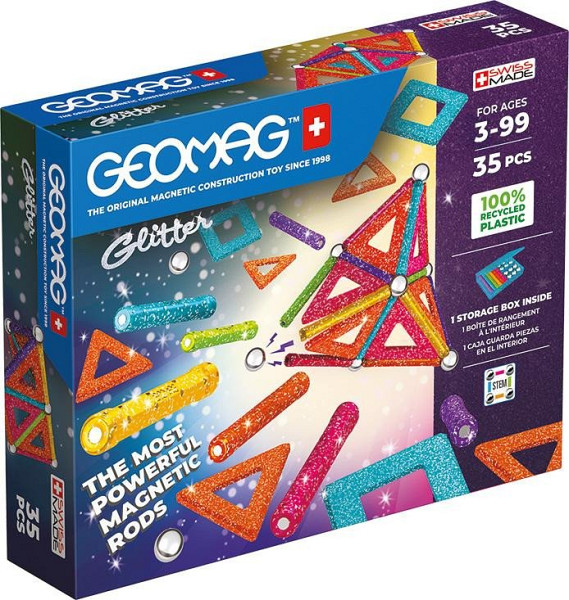 Stavebnice Geomag Glitter 35 pcs