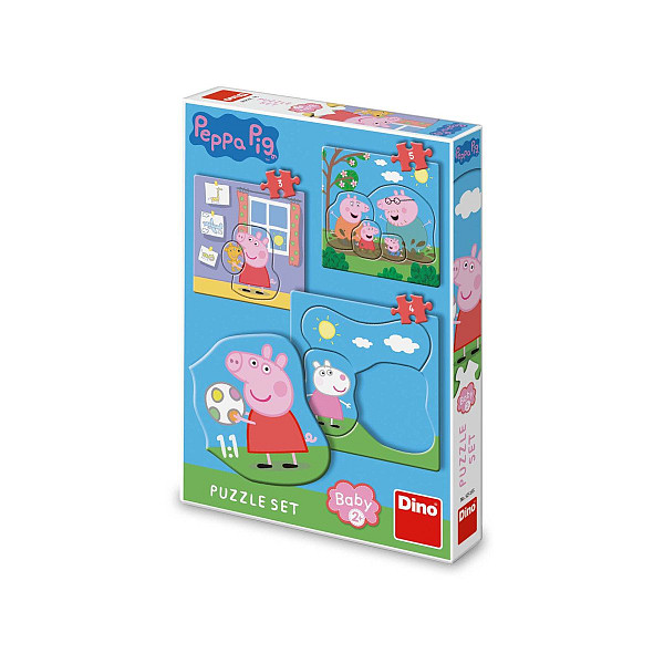 Puzzle Set Baby Peppa Pig rodina