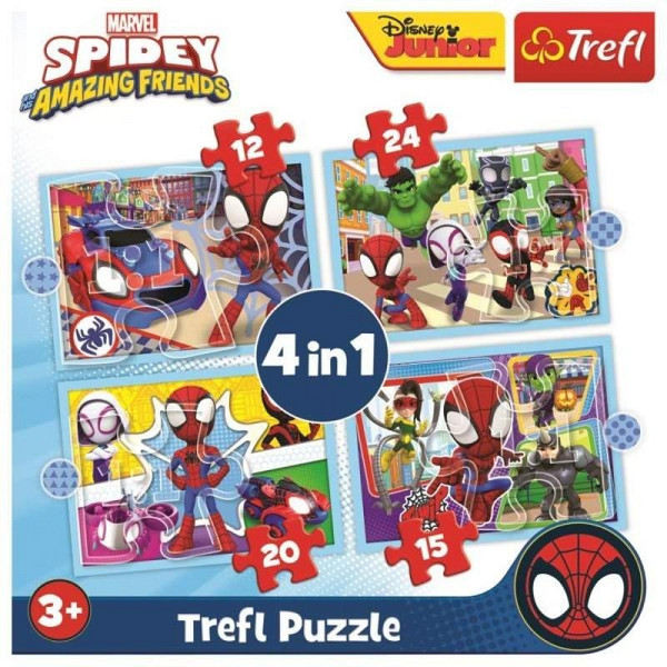 Puzzle Spidey a jeho úžasní přátelé 4v1