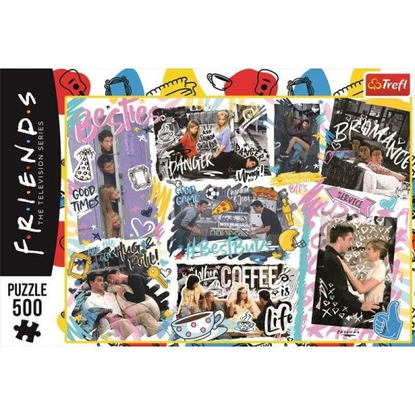 Puzzle Přátelé Koláž 500 dílků