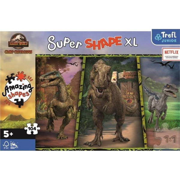 Puzzle Super Shape XL Jurský svět