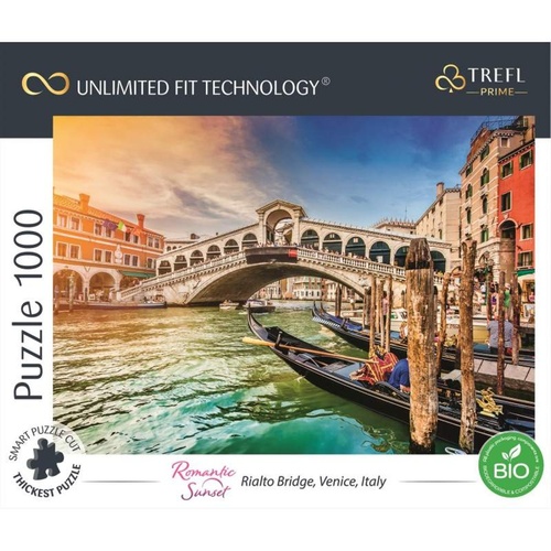 Most Rialto, Benátky, Itálie 1000 dílků