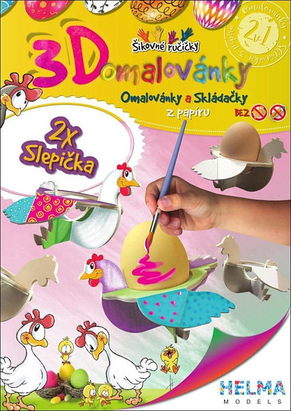 3D omalovánky Slepička