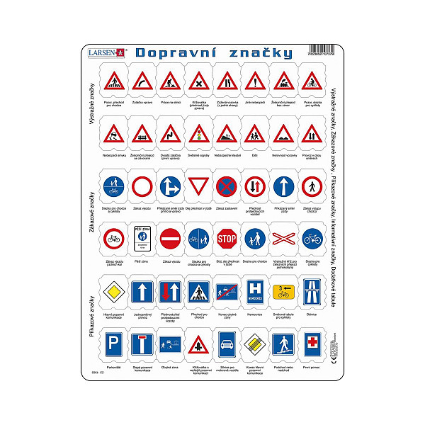Puzzle 48 Dopravní značky deskové