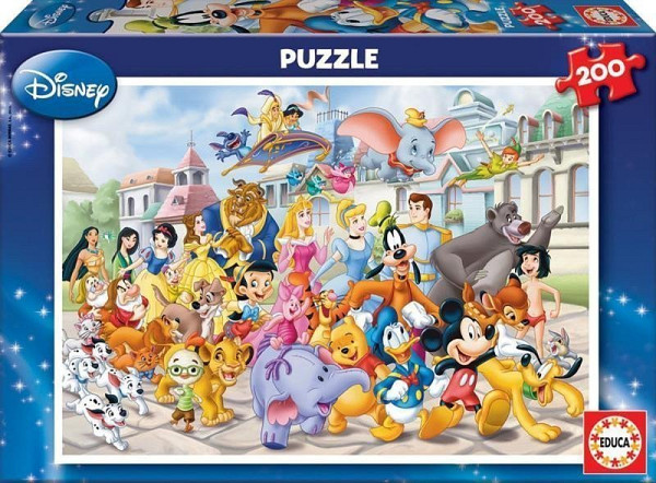 Puzzle Průvod postaviček Disney