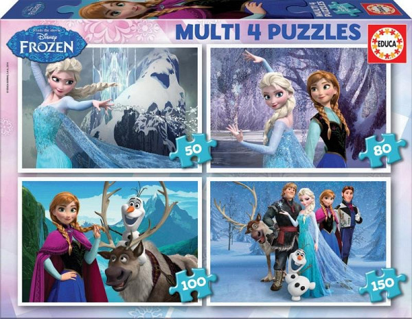 Puzzle Ledové království 4v1