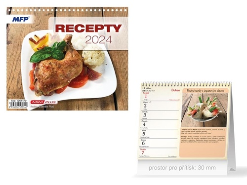 Mini Recepty 2024 - stolní kalendář