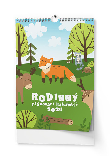 Rodinný plánovací kalendář 2024 - nástěnný kalendář