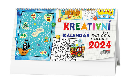 Kreativní kalendář pro děti 2024 - stolní kalendář