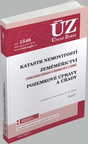 ÚZ 1548 Katastr nemovitostí, Zeměměřictví, Pozemkové úpravy a úřady