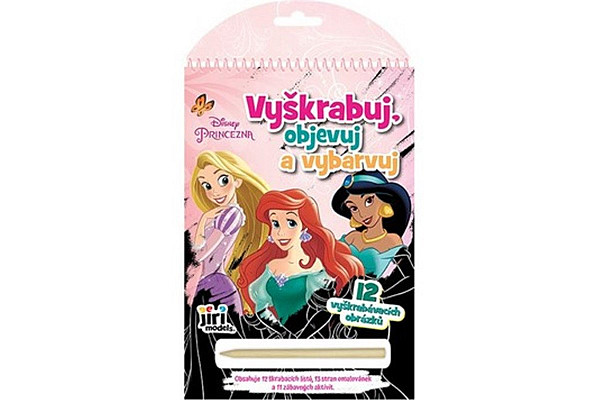 Vyškrabuj, objevuj, vybarvuj Disney Princezny