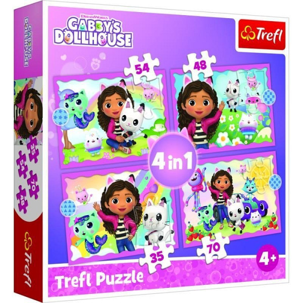 Puzzle Gábinin kouzelný domek 4v1