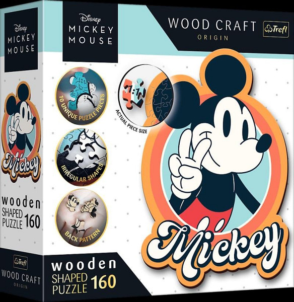 Wood Craft Origin puzzle Mickey Mouse Retro 160 dílků