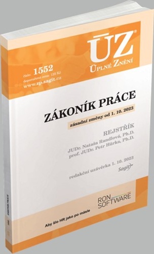 ÚZ 1552 Zákoník práce, rejstřík