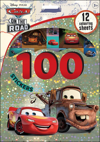 100 samolepek s omalovánkovými listy Auta