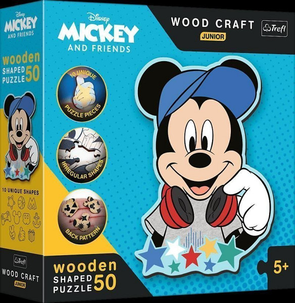 Wood Craft Junior puzzle Ve světě Mickeho Mouse