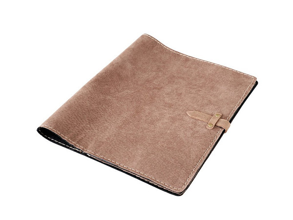 Šanon A4 s nýty D32 Hnědý semiš