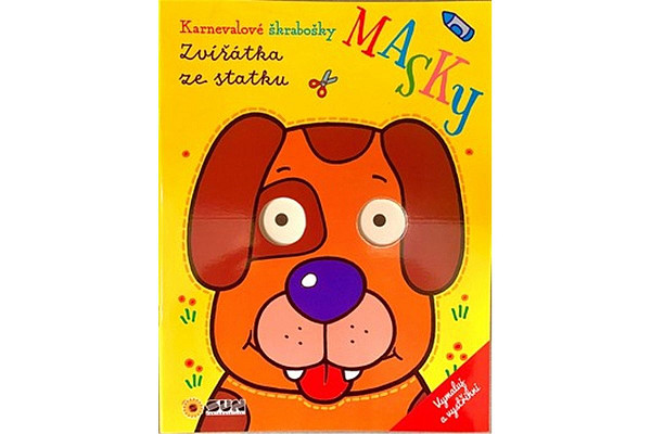 Zvířátka ze statku - Karnevalové škrabošky Masky