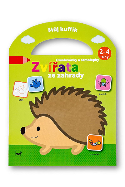Můj kufřík Omalovánky a samolepky Zvířata ze zahrady