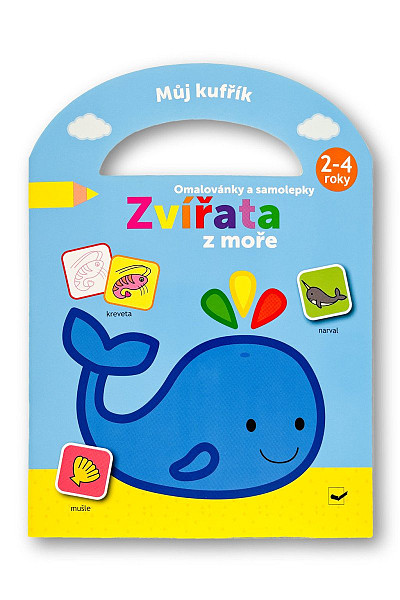 Můj kufřík Omalovánky a samolepky Zvířata z moře