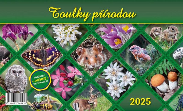 Kalendář 2025 Toulky přírodou, stolní, 23 x 14 cm