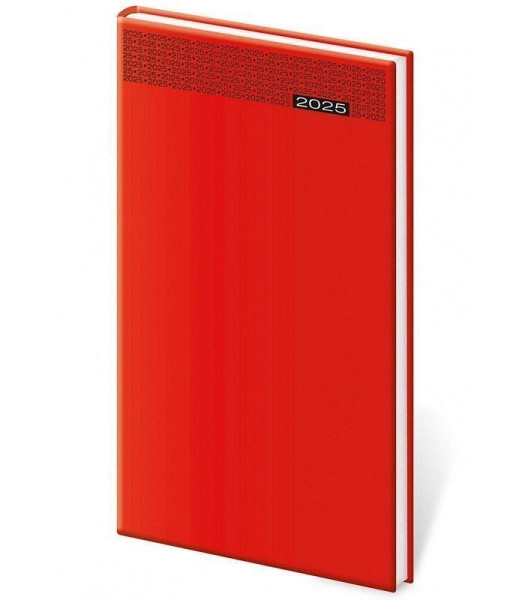 Diář 2025 Gommato týdenní kapesní červená