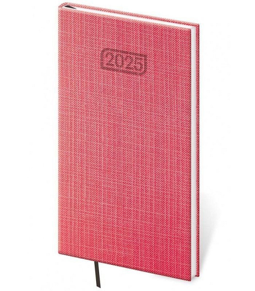 Diář 2025 Zephir týdenní kapesní červená