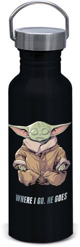 Láhev hliník šroubovací Mandalorian Grogu