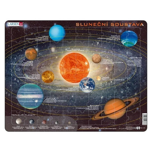 Puzzle 70 Sluneční soustava deskové